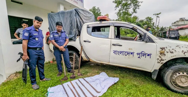 সিলেটে প্রবাসীর জায়গা দখলের চেষ্টা: জনতার ধাওয়ায় গাড়ি ও অস্ত্র ফেলে পালাল বহিরাগতরা