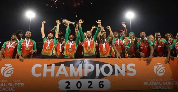 ৮৫ রানেই ইতিহাস, ফাইনালে গ্লোবাল সুপার লিগের চ্যাম্পিয়ন গায়ানা
