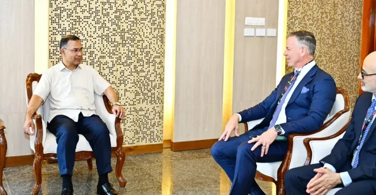 প্রধানমন্ত্রীর সঙ্গে ভিসার এশিয়া প্যাসিফিক অঞ্চলের প্রেসিডেন্টের সৌজন্য সাক্ষাৎ