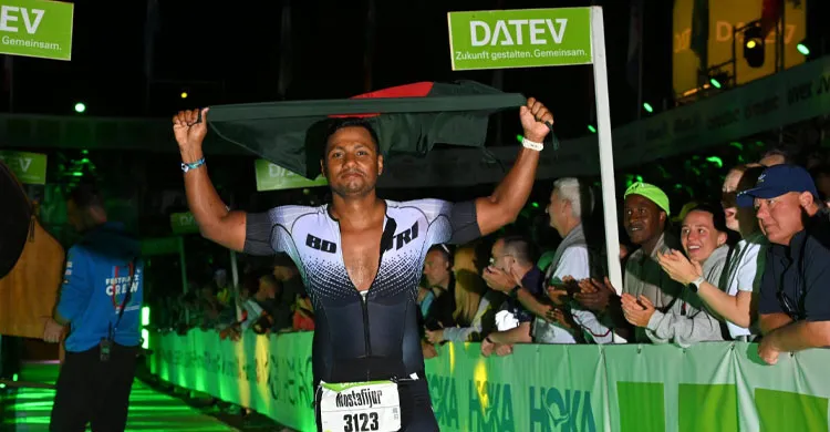 Challenge Roth 2026 সফলভাবে শেষ করে বাংলাদেশের পতাকা উড়ালেন মোস্তাফিজুর রহমান