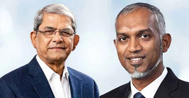 রাষ্ট্রপতি মির্জা ফখরুলকে মালদ্বীপের প্রেসিডেন্টের অভিনন্দন