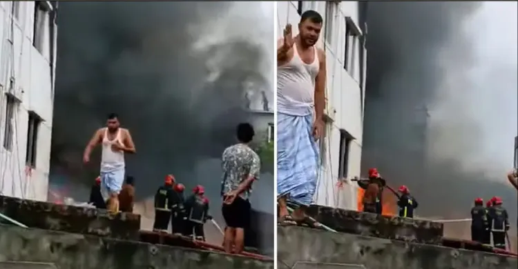 বাড্ডায় ফার্নিচারের গোডাউনে আগুন, নিয়ন্ত্রণে ৪ ইউনিট