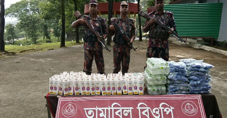 সিলেট সীমান্তে ১৮ লাখ টাকার চোরাচালানী মালামাল আটক