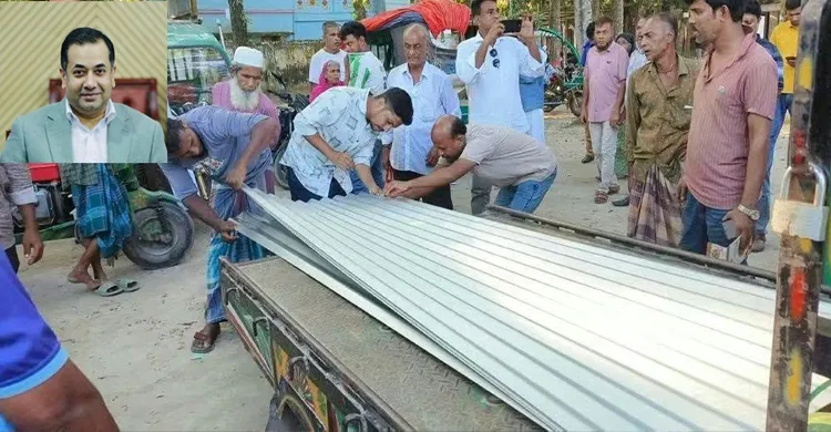 নান্দাইলে ৩১ টি পূজামন্ডপের জন্যে তথ্য প্রতিমন্ত্রীর শুভেচ্ছাসহ টিন ও চাল বিতরন